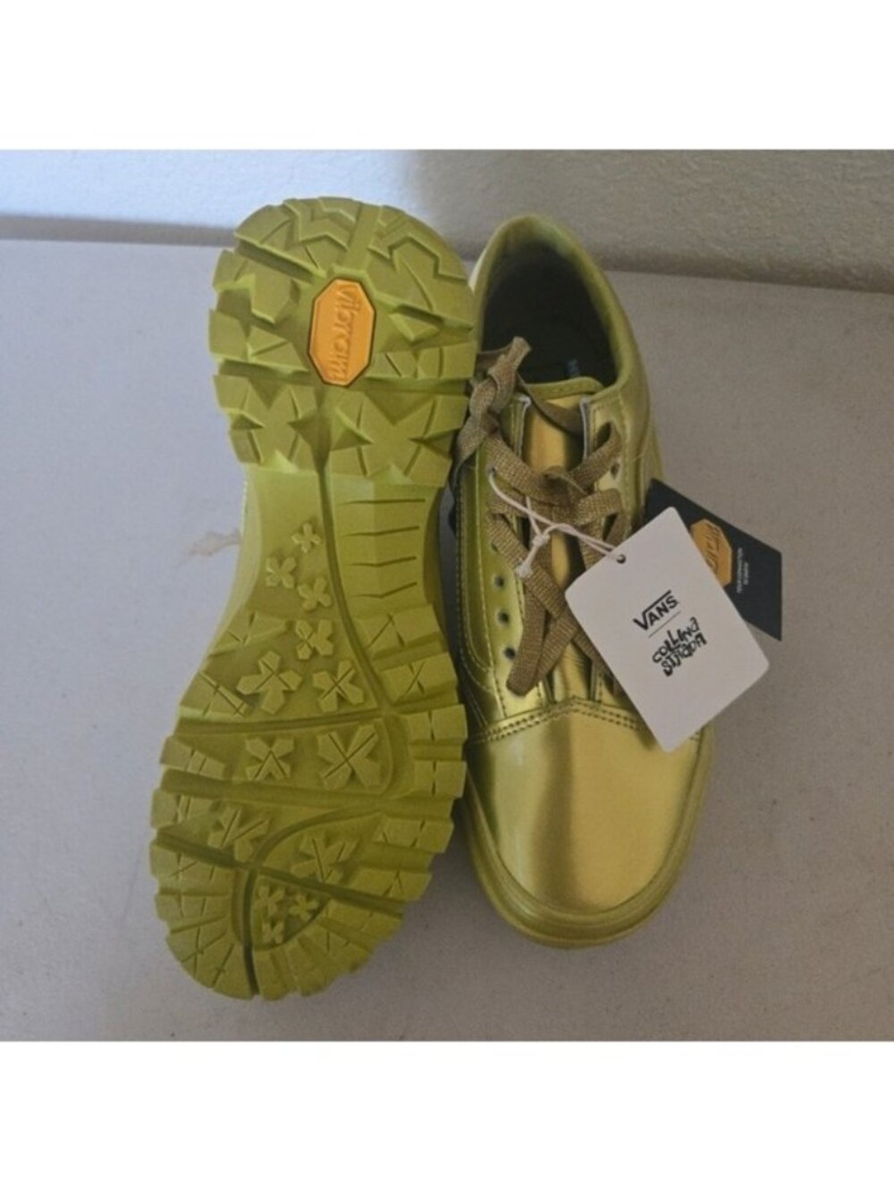 VANS Collina Strada Old Skool Vibram Low Shoe Women Synthetic Yellow 072026 - Picture 9 of 11